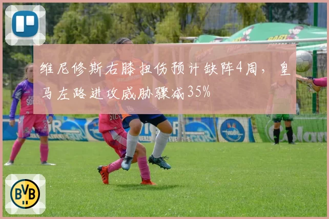 维尼修斯右膝扭伤预计缺阵4周,皇马左路进攻威胁骤减35%